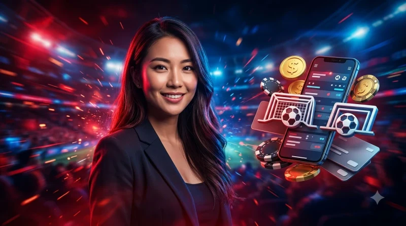 Người chơi thất vọng nhìn điện thoại với biểu tượng cảnh báo đỏ, minh họa những sai lầm khi chơi kèo penalty